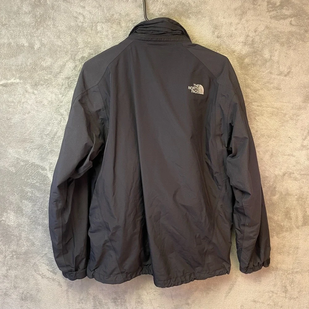 The North Face Gore-Tex Jacket Mens Medium Black Waterproof Rain Shell Coat